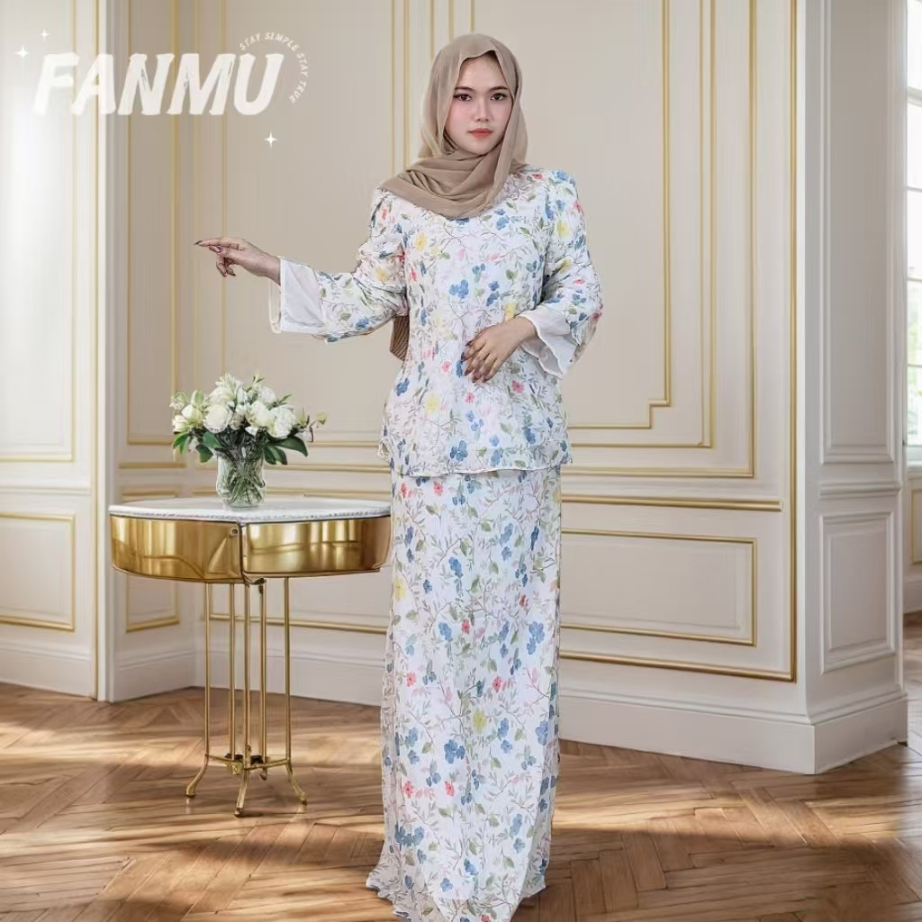 Jual FANMU One Set Rok/Muslim Dress Setelan Malaya | Shopee Indonesia
