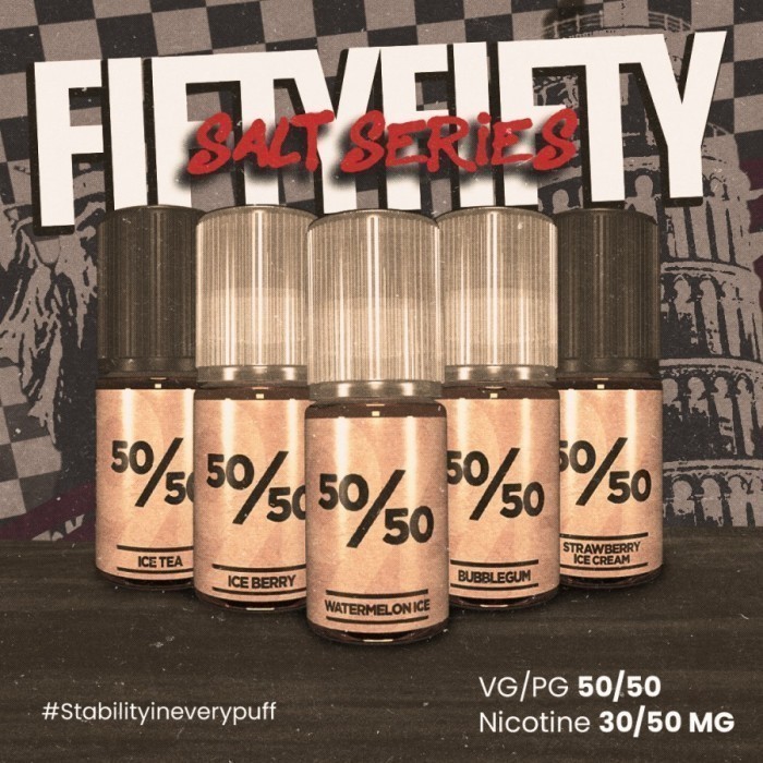 Jual [SALT] 50/50 STRAWBERRY ICE CREAM SALTNIC 30ML 30MG FIFTY FIFTY ...