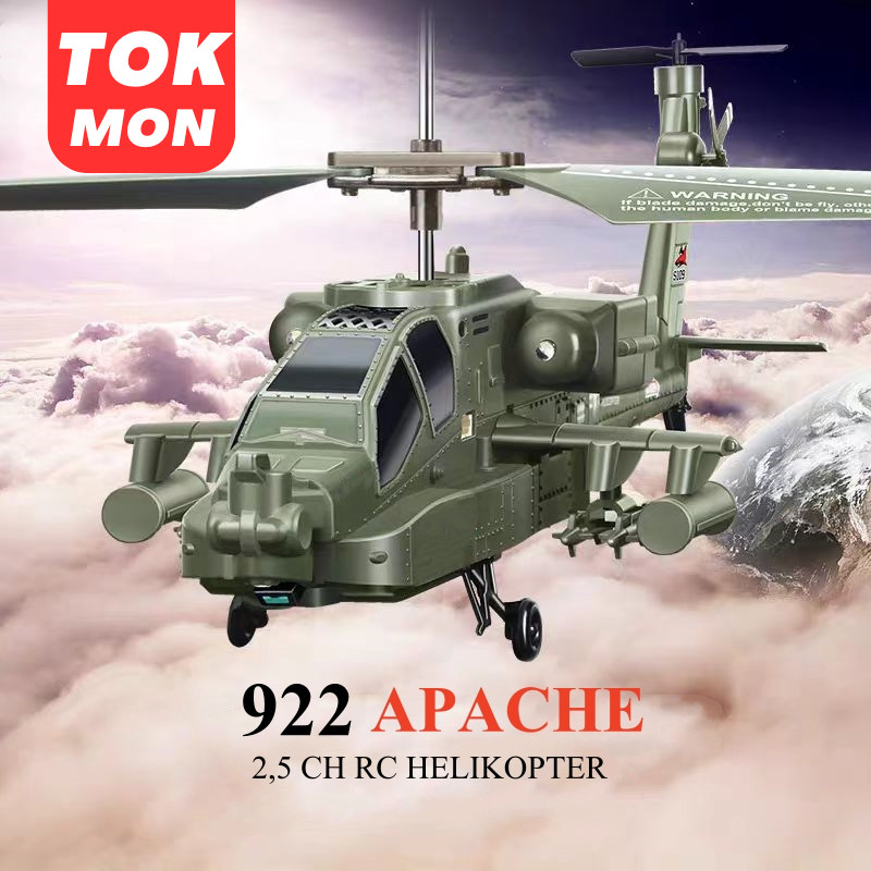 Jual SE56FC Helikopter Remot Apache 2,5 Channel Mainan Terbang Remote ...