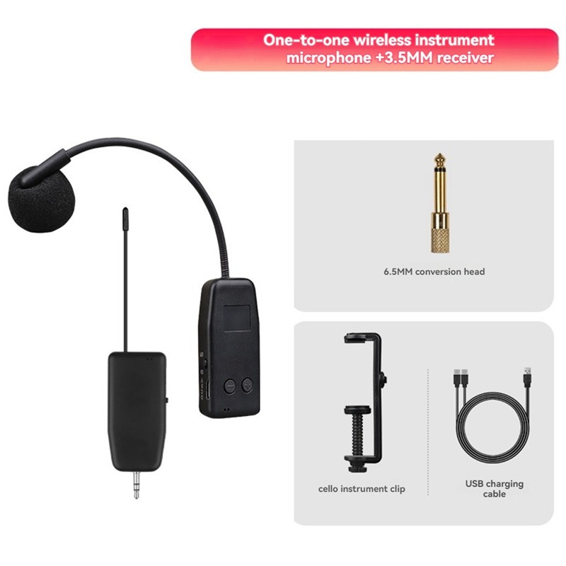 Jual Violin Wireless Microphone Musical Instrument Microphone Stage ...