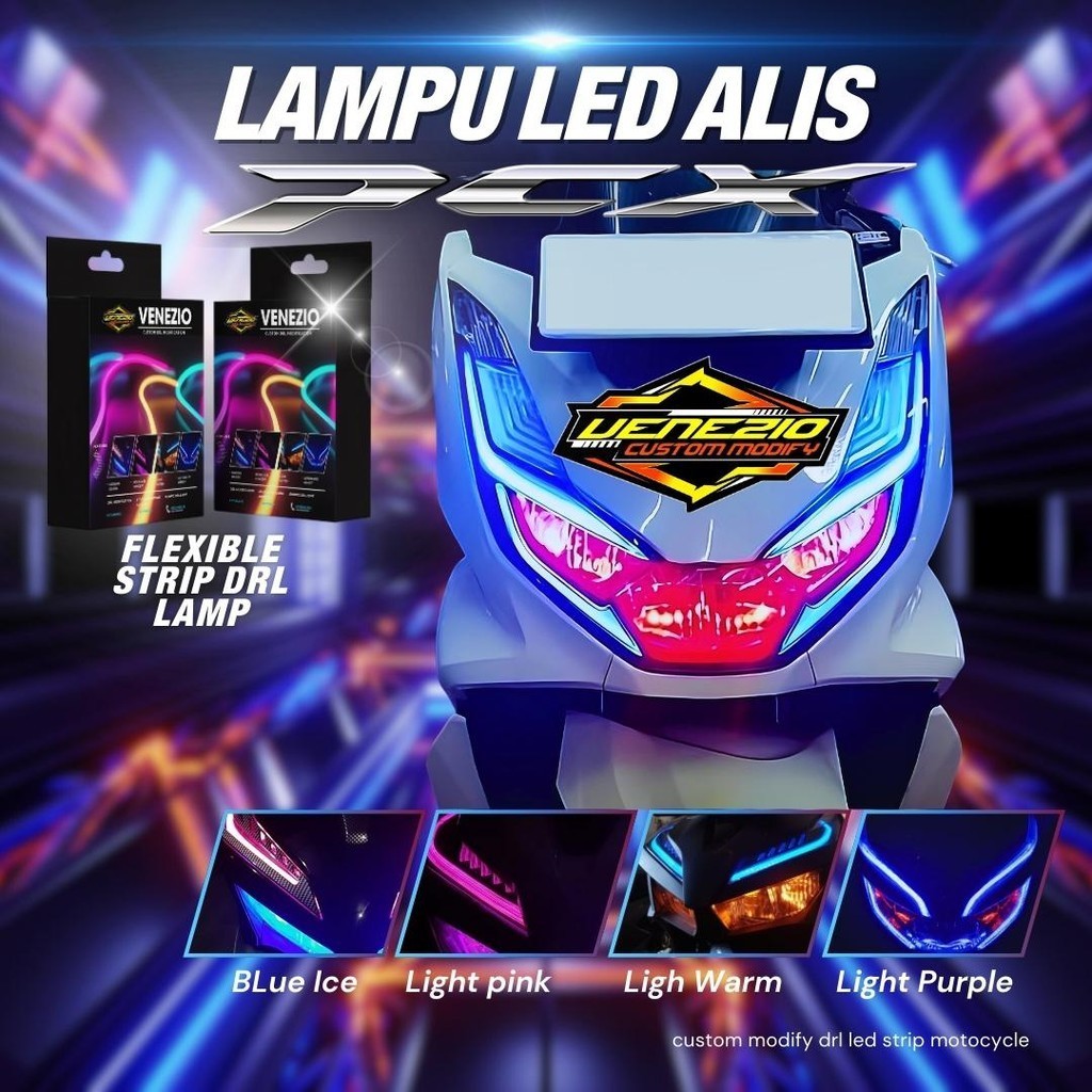 Jual LAMPU ALIS DRL NEW PCX 160 BONUS DEVIL EYES LAMPU AKSESORIS MOTOR ...