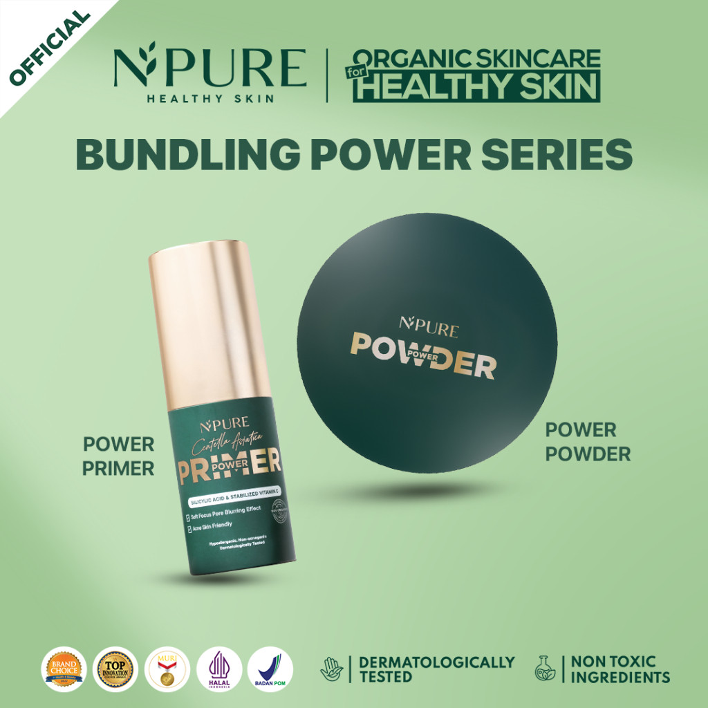 Jual Bundle Power Series NPURE Power Powder + Power Primer / Compact ...