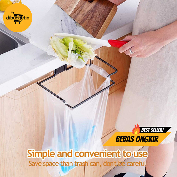 Jual Tempat Sampah Gantung Rak Plastik Sampah Kitchen Trash Rack ...