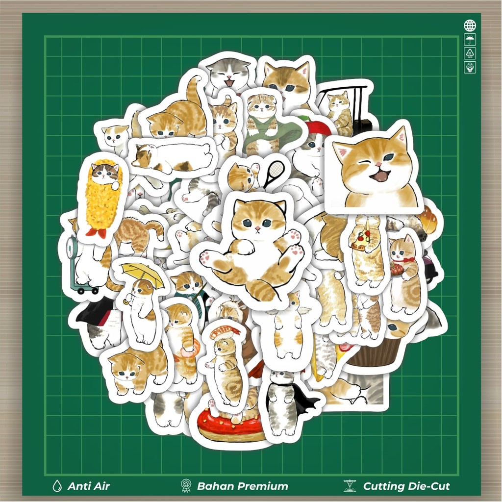 Jual HOT 50 PCS STIKER Stiker Kucing Mofusand Kitten Stiker Fashion ...