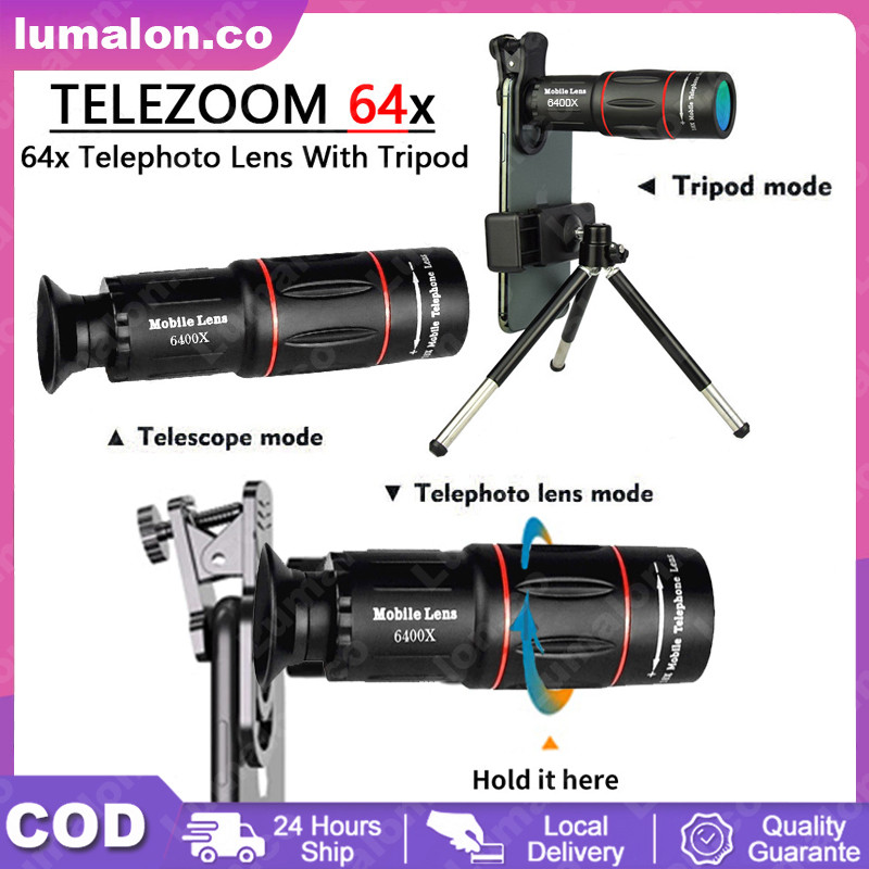 Jual Lensa Apexel 64x Zoom Lensa Kamera HP Telephoto Apexel Original ...