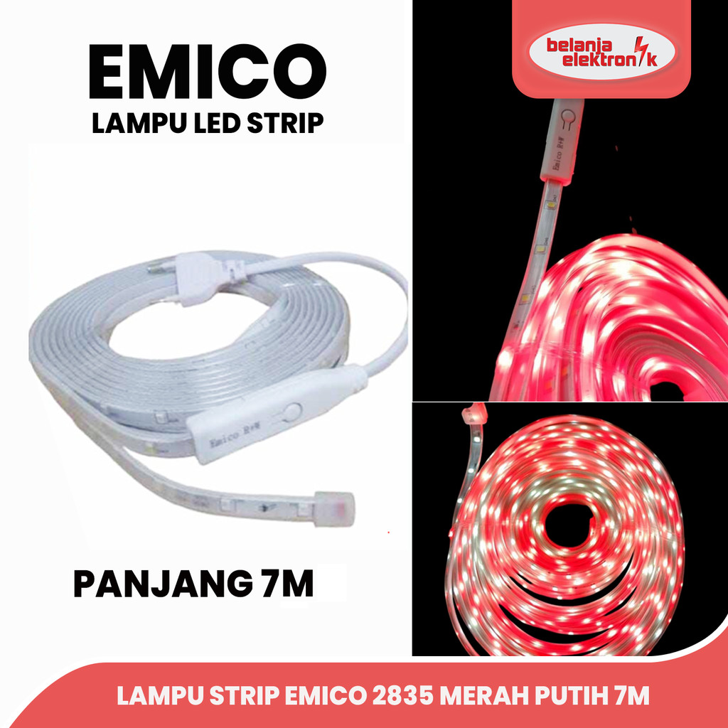 Jual LAMPU LED STRIP MERAH PUTIH 2835 OUTDOOR LED STRIP AGUSTUS LAMPU ...