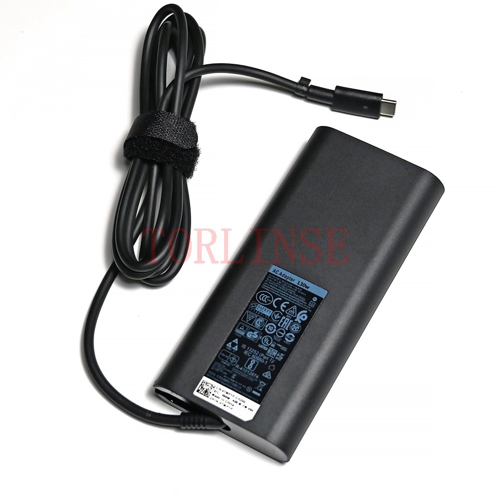 Jual AC Laptop Charger 20V 6.5A 130W USB C Type-C Adapter For Dell XPS ...