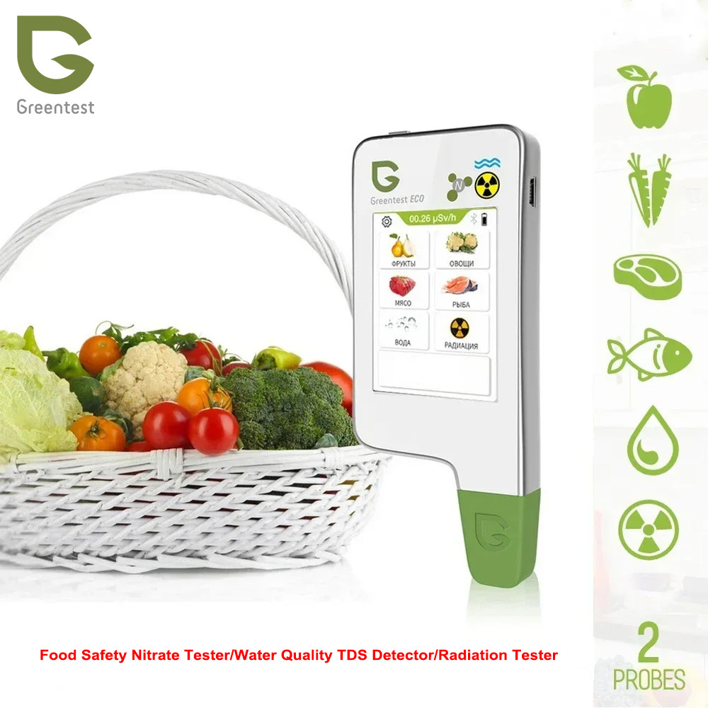 Greentest Tragbarer Nitrat- & Strahlungsdetektor – Geigerzähler, TDS- Messgerät Für Obst, Gemüse, Wasser & Fleisch