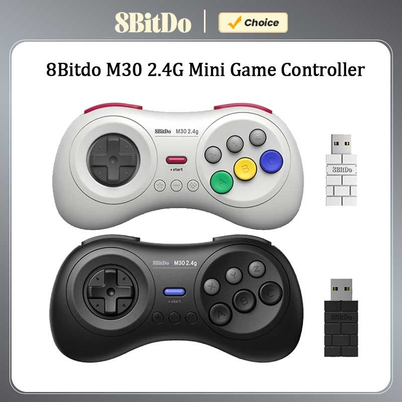 Manette 8BitDo M30 2.4GHz Sans Fil Pour SEGA Mega Drive