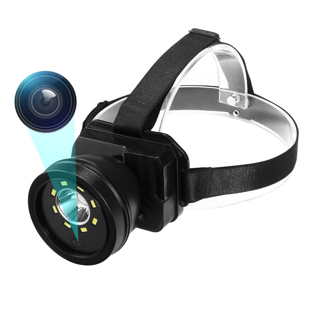 Jual HD 1080p Camera With Headlight Head Mounted Riding Mountain ...