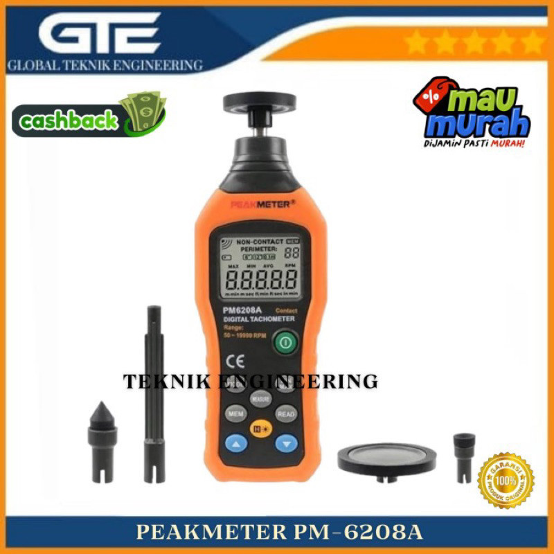 Digitaler Tachometer PM6208A - Kontakttyp 50-19999  Produktbild-Vorschau 6