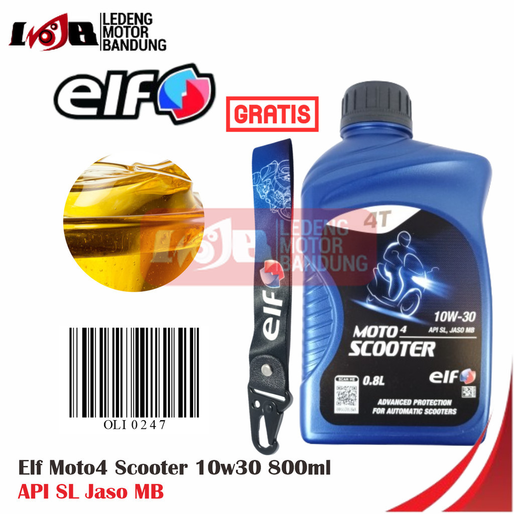 Jual ELF Moto 4 Scooter 10W30 Oli Semi Syntetic Motor Matic Universal ...