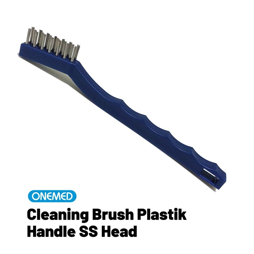 Jual ONEMED Instrument Cleaning Brush Plastic Handle SS Stainless Steel ...