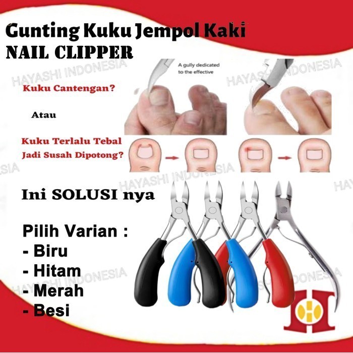 Jual Gunting Kuku Jempol Jari Tangan Kaki Anti Cantengan Toe Nail ...