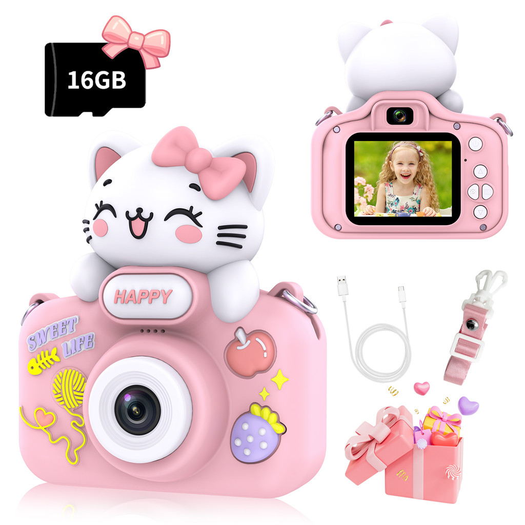 Jual Children's Mini Camera, Cartoon Cat Toy, Ideal Birthday Gift for ...