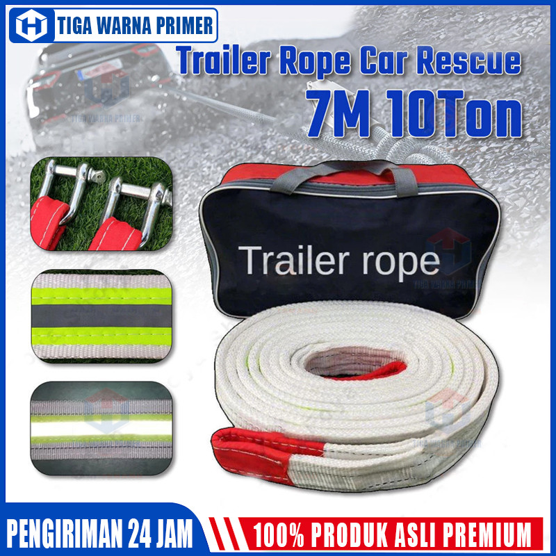 Jual 10 Ton Car with Trailer Rope Car Rescue Traction Rope Off-road ...