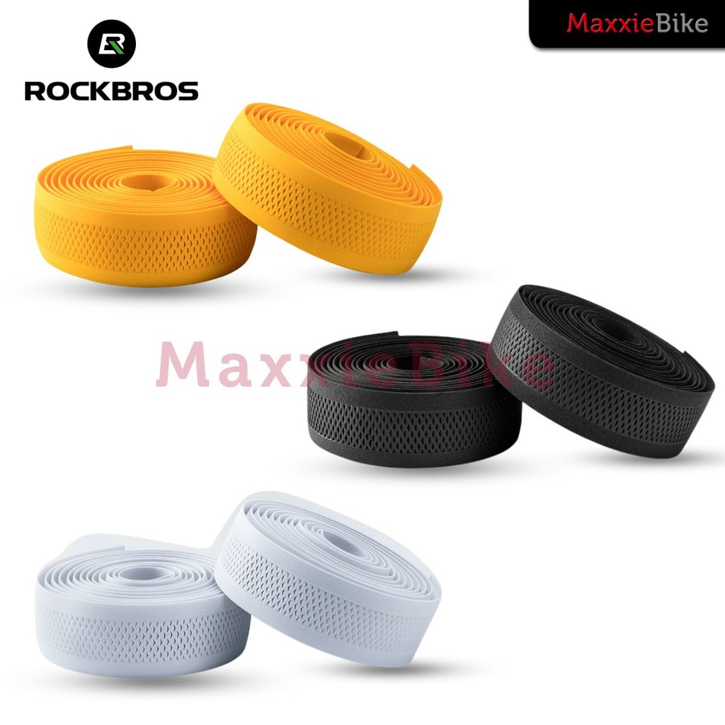 Jual ROCKBROS GH-08 Bartape Sepeda Dropbar Roadbike PU EVA Wrap Strap ...