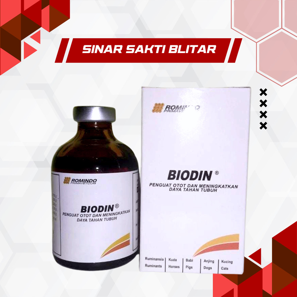 Jual BIODIN 100 ML INJEKSI ATP INTRAMUSKULAR UNTUK HEWAN BESAR | Shopee ...