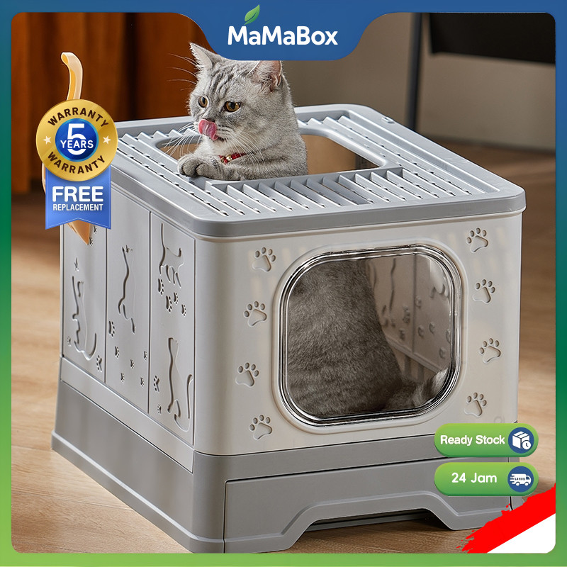 Jual MaMaBox Litter Box Kucing Full TertutupTempat Pup Tempat Bak Pasir ...