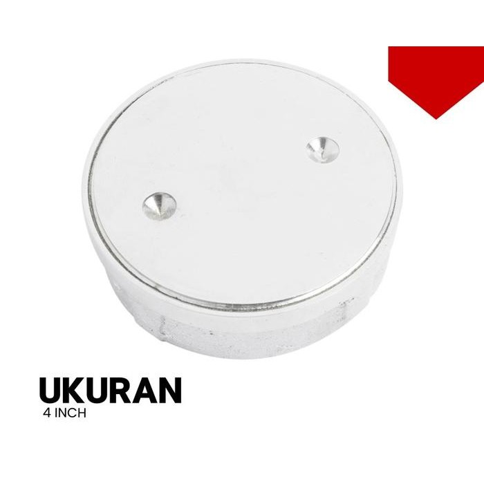 Jual Clean Out Tutup Saluran Septictank Stainless Steel Chrome - 4 INCH ...