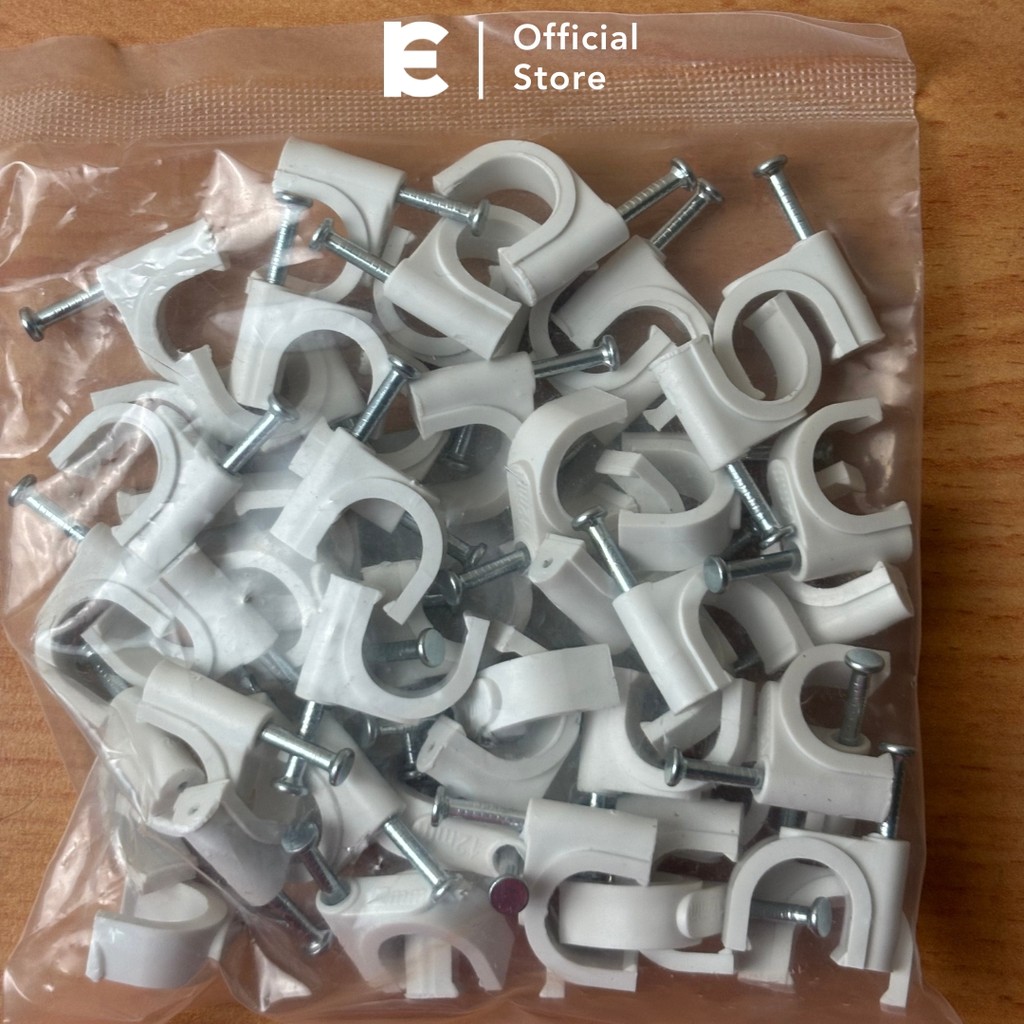 Jual Klem Kabel 20mm Cable Clip 20mm HIRO untuk Manajemen Kabel Rapi ...