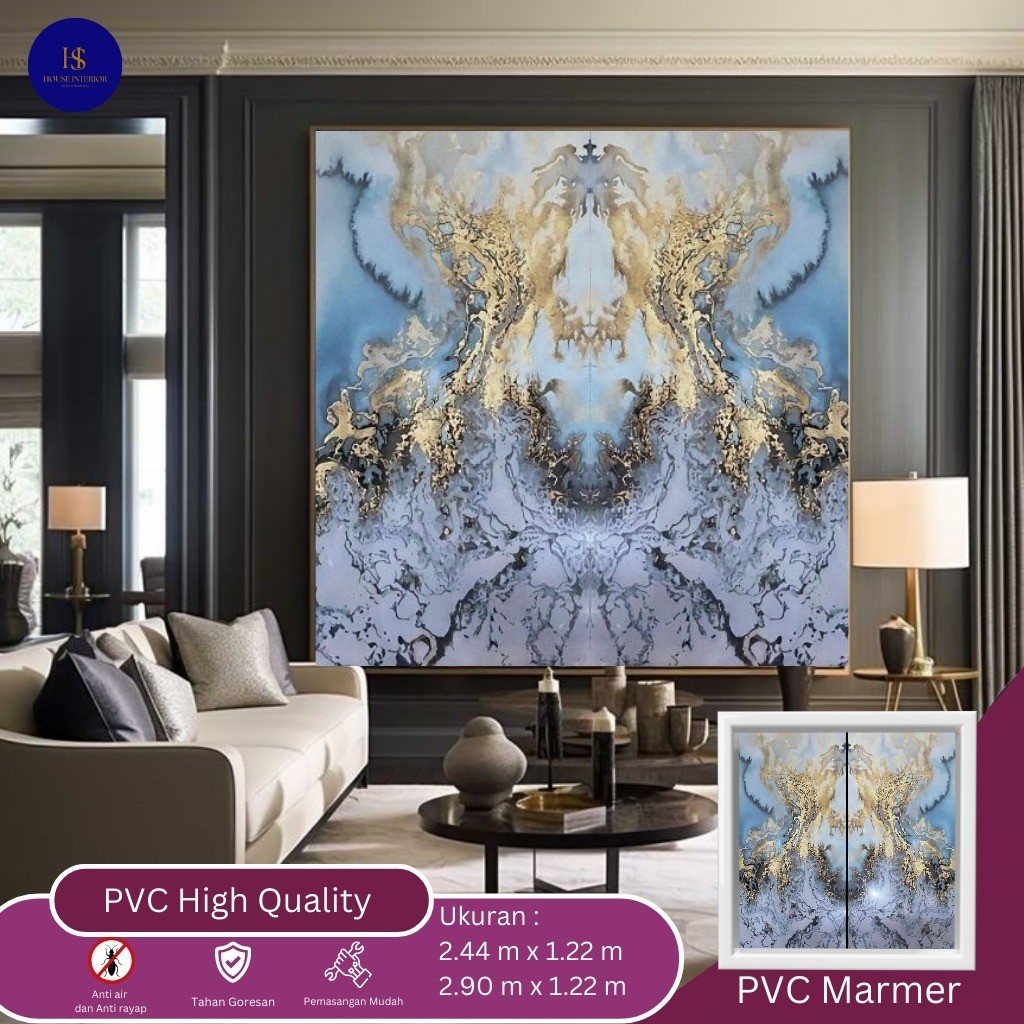 Jual NEW PRODUK UV panel 3D HBC 926 3mm UV Panel Marmer PVC 3D MARMER ...