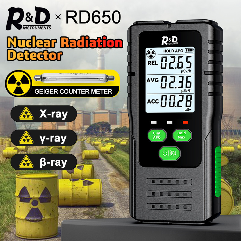Jual RD650 Geiger Counter Nuclear Raation Detector X-ray γ-ray β-ray ...