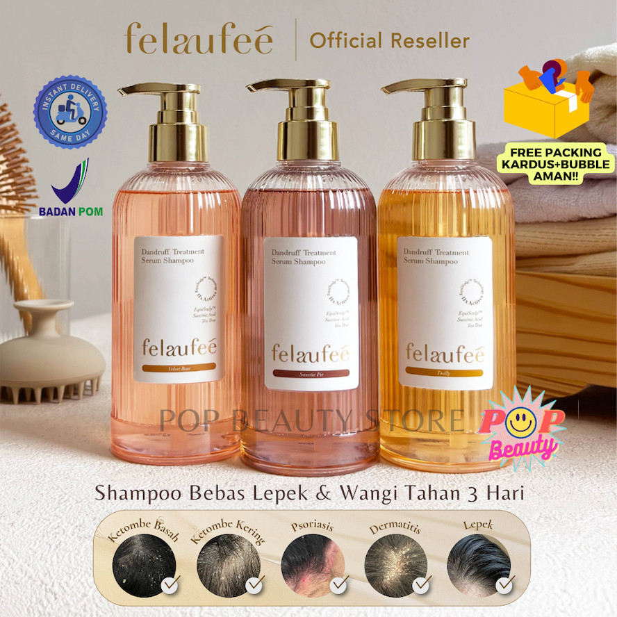Jual Felaufee Shampoo Twilly, Velvet Rose, Sweetie Pie | Anti Ketombe ...