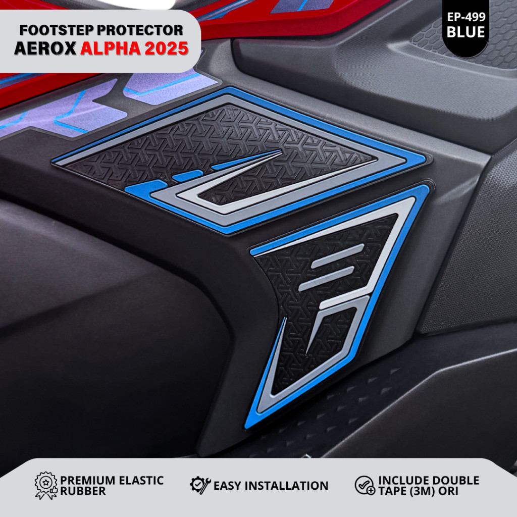 Jual FootStep Protector Aerox Alpha Turbo 2025 - Karet Pelindung ...