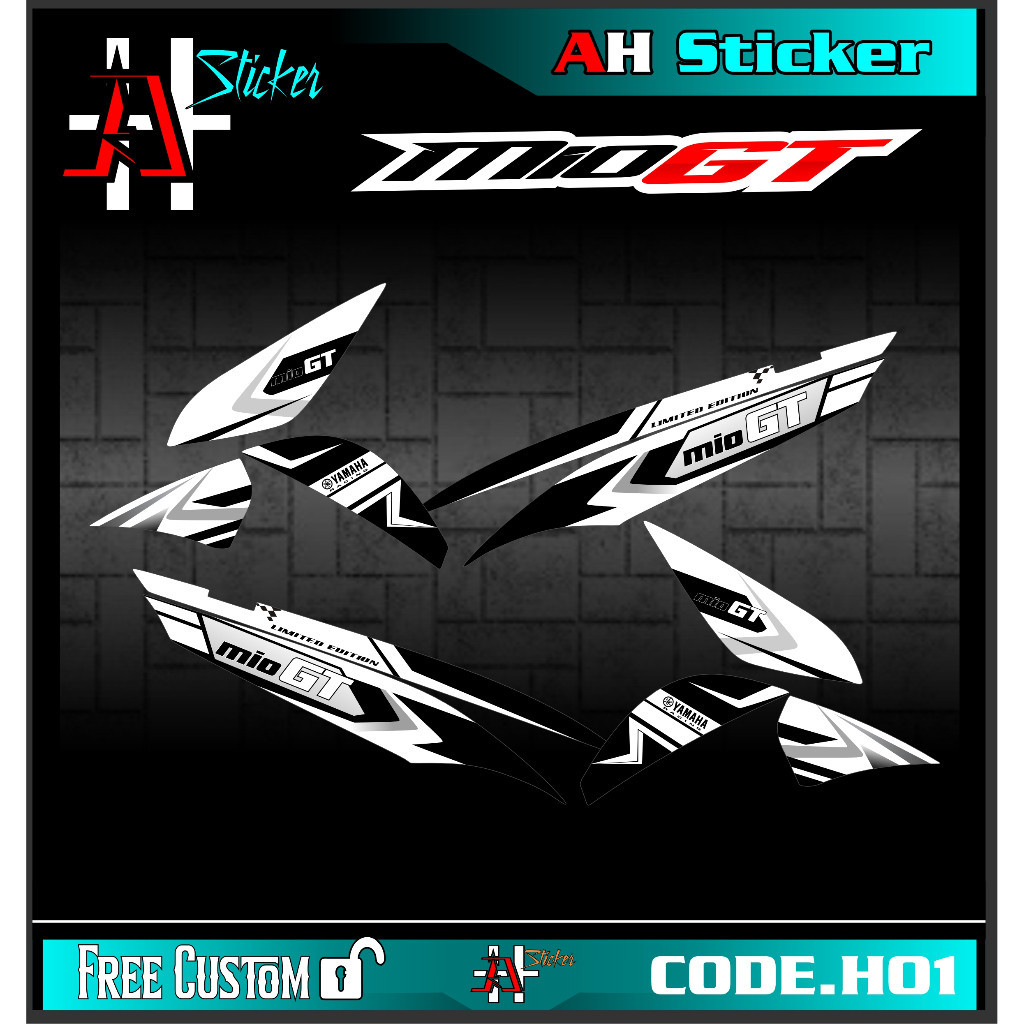 Jual STRIPING MIO GT - Stiker Motor Mio Gt Sticker Mio Gt LIST VARIASI ...