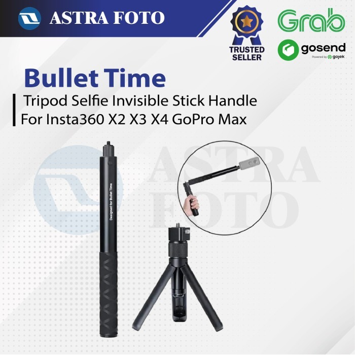 Gopro Max 360 Invisible Selfie Stick Jual Bullet Time Tripod