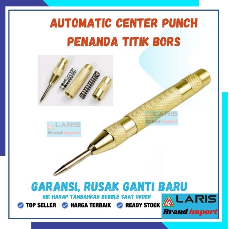 Jual Automatic Center Punch Penanda Titik Bor - Golden | Shopee Indonesia