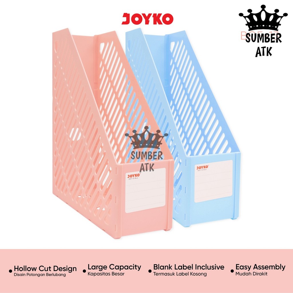Jual Box File Keranjang Plastik Rakit Joyko BOF-13 Blue Pink | Shopee ...