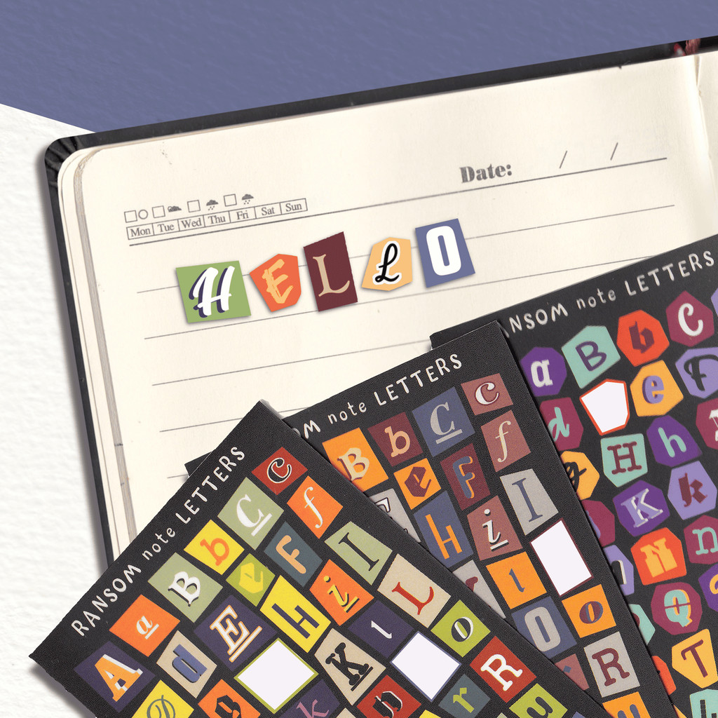 Jual Sheet Sticker TikiTaka Studio Ransom note Letterss | Shopee Indonesia