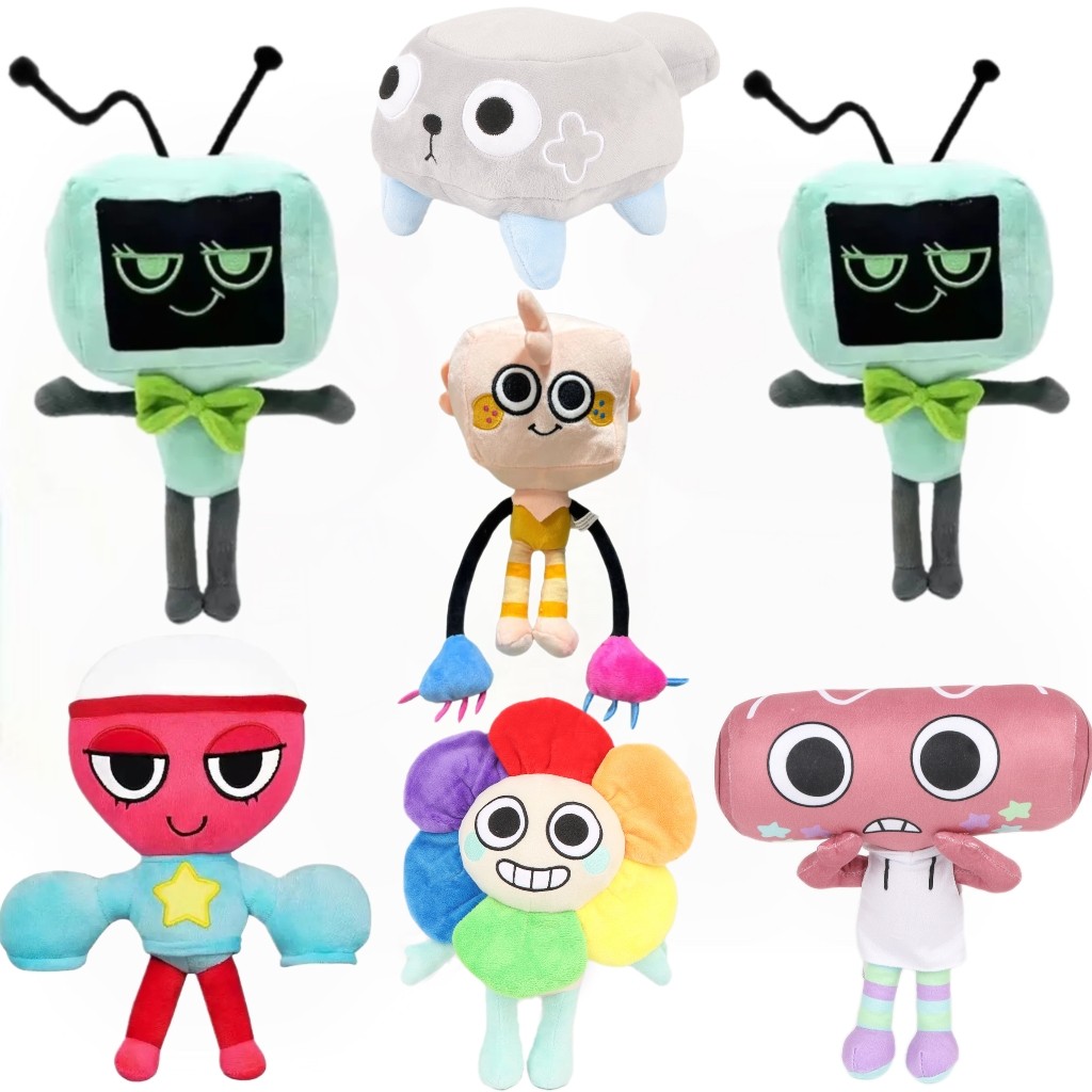 Dandy's World Plush Goob Boxten Pebble Finn Flutter Dandys World Plushie Horror Game Soft Stuffed Cute Doll Toy Children Gifts – buy at low prices in the online store