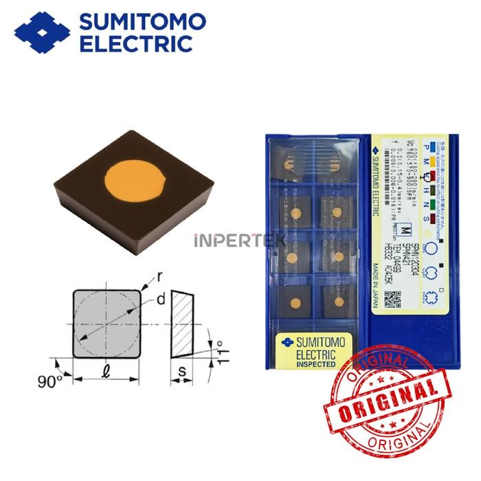 Jual Insert SPMN 120304 SUMITOMO ORIGINAL Pahat Betel SPMN 12 03 04 ...