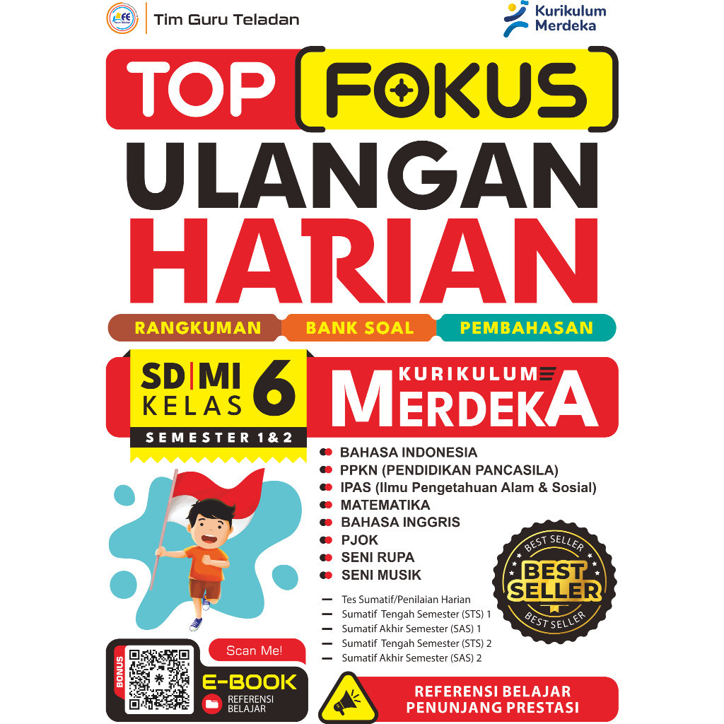 Jual Buku New Kelas 6 SD/MI: Top Fokus Ulangan Harian Kurikulum Merdeka ...