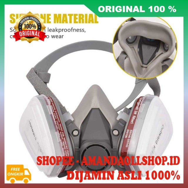 Jual Respirator Half Mask Masker Respirator Masker Cat Semprot ...