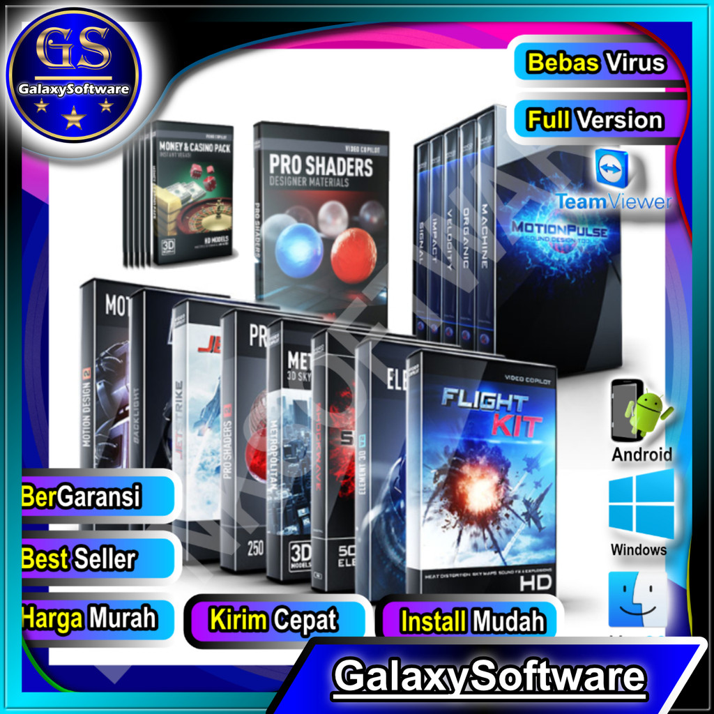Jual 13 Paket Bundle Video Copilot Plugin After Effects Windows Pilihan ...