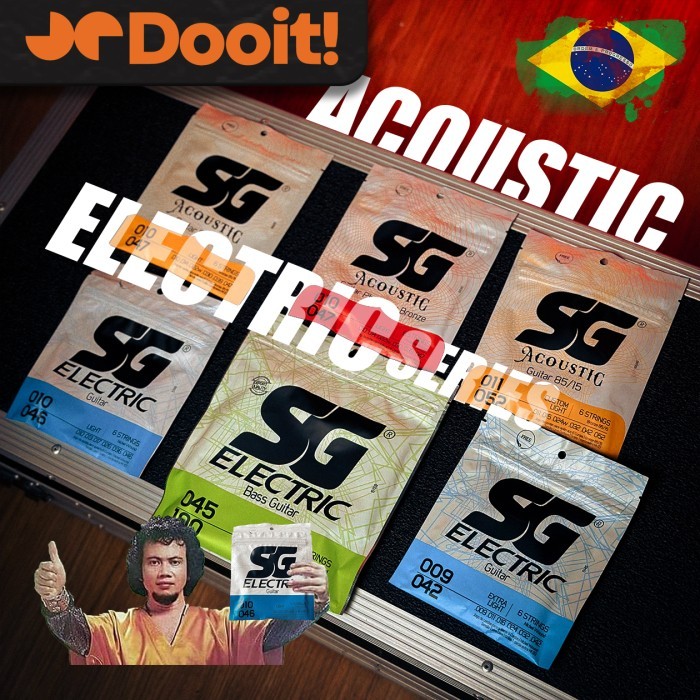 Jual SG STRING Senar Gitar Akustik / Elektrik Coated String Guitar ...