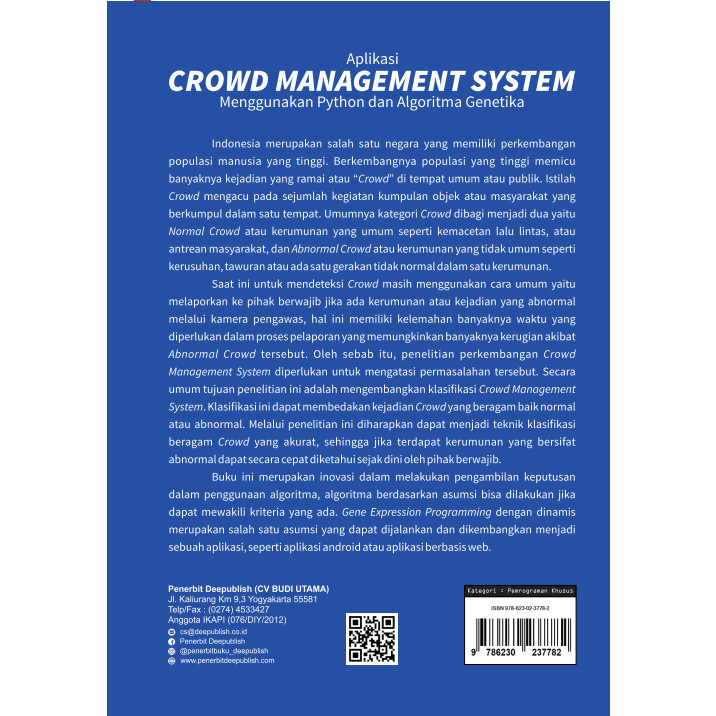 Jual Buku Aplikasi Crowd Management System Menggunakan Python dan ...