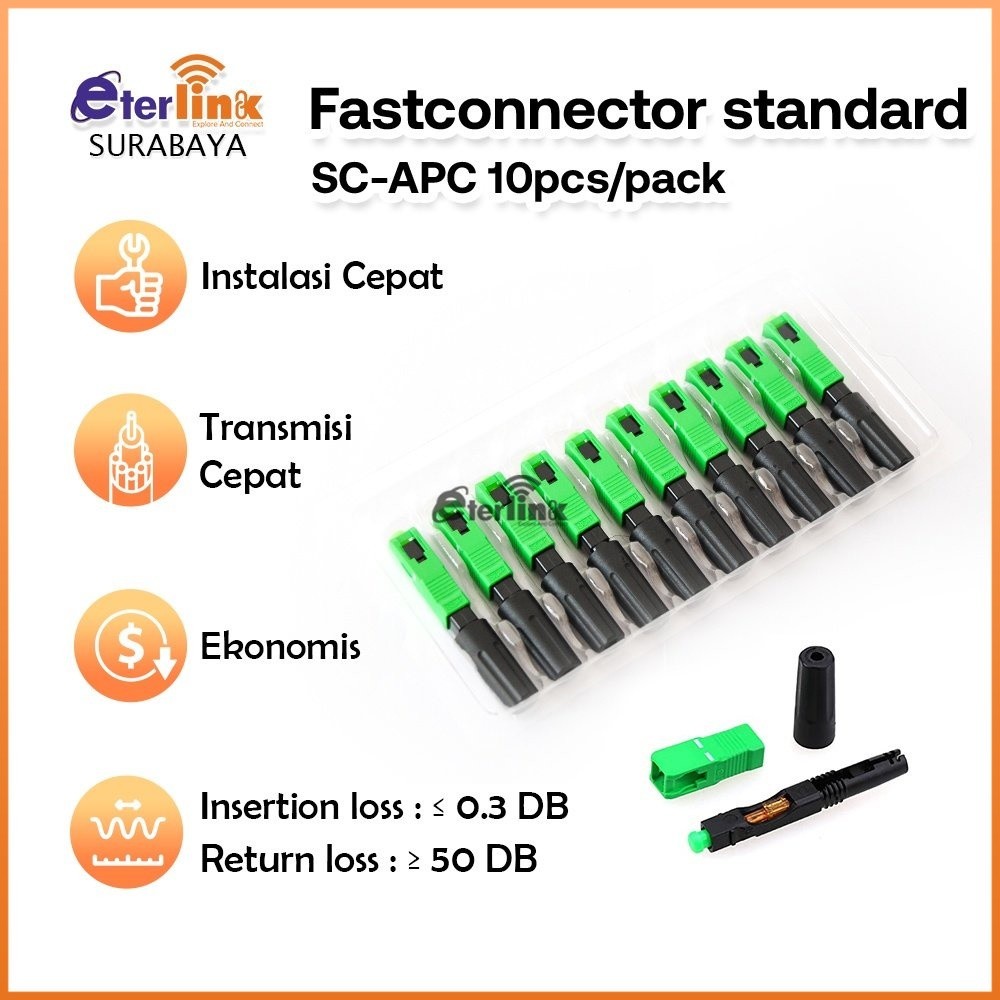 Jual Fast Connector SC APC /Fiber Optik Connector/ FTTH sambungan APC ...