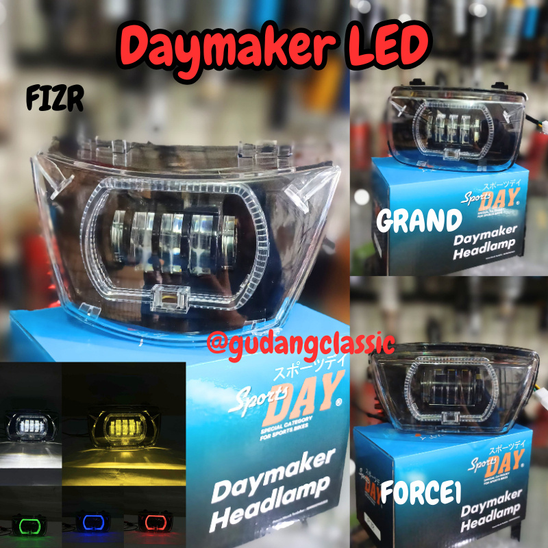 Jual Hedlamp Reflektor Lampu Depan Daymaker Biled RGB FizR Fiz r Force ...