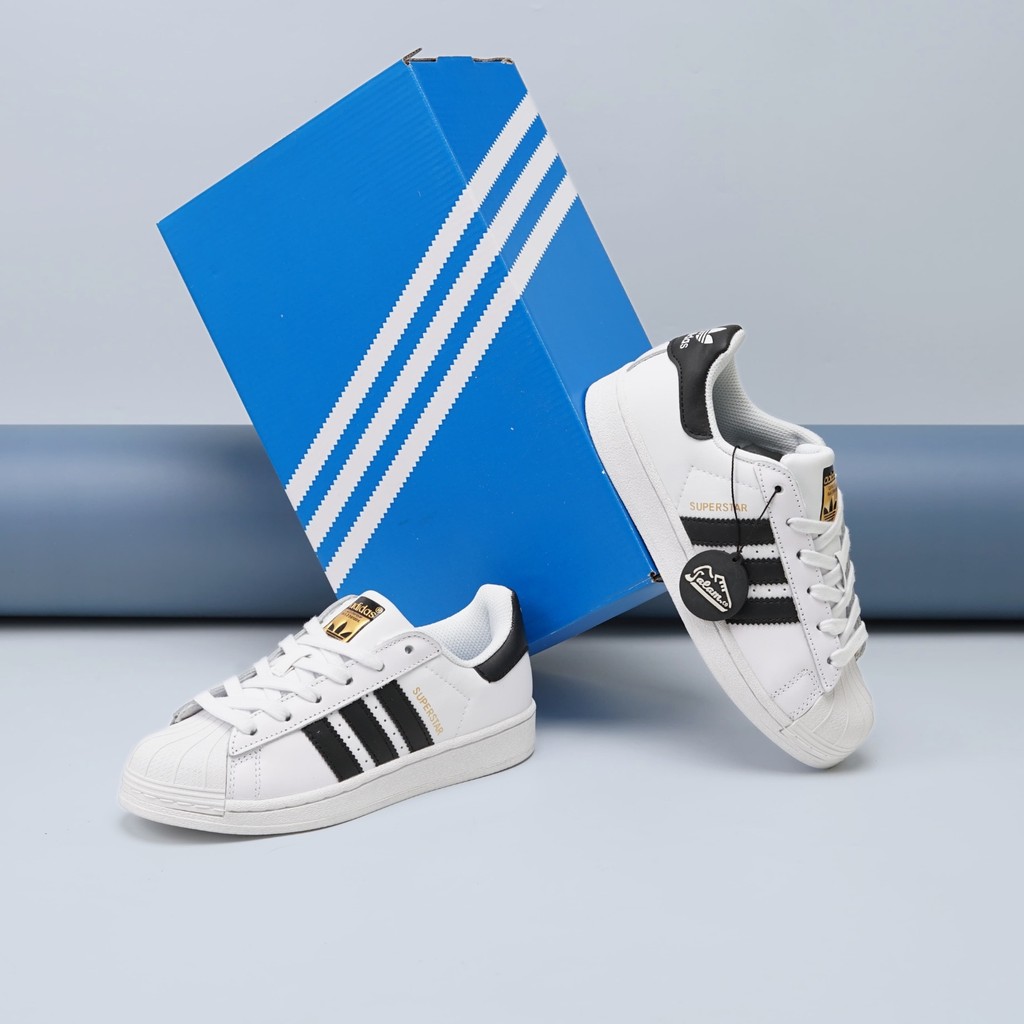 Jual Adidas Superstar J 'White Black' ( SKU FU7712) 