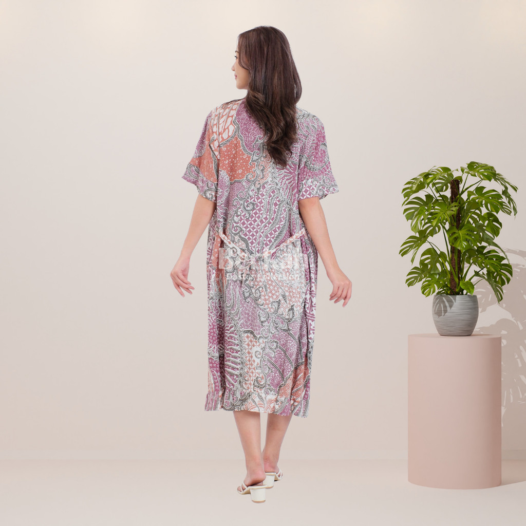 Daster Batik Rayon Busui Kancing Surya Teja 4