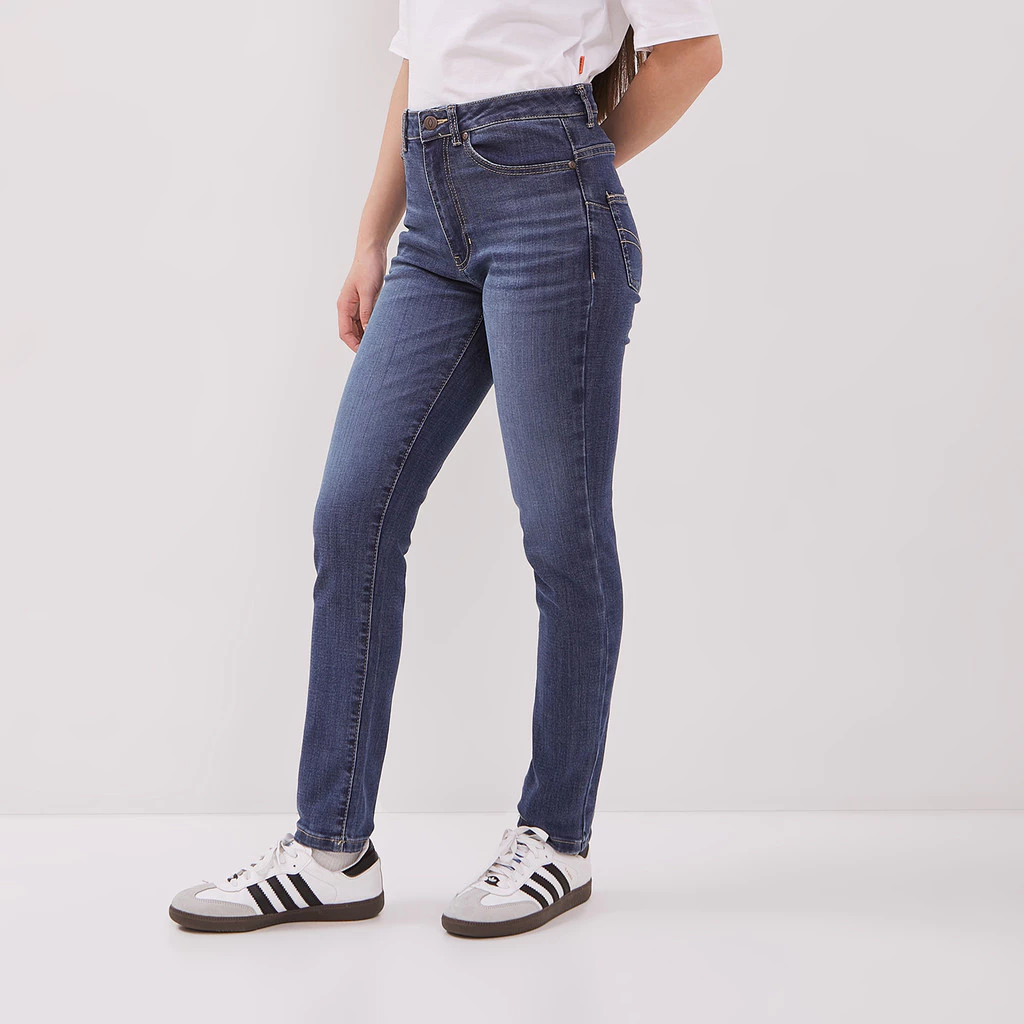 DUST Celana High Rise Skinny Jeans Sandita Biru (D. 3635-HR) - foto 1