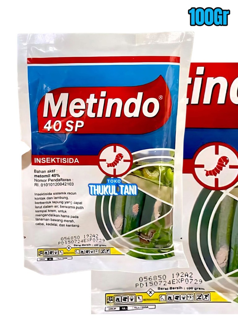 Jual Insektisida Metindo 100Gram Metomil 40SP Obat Kontak Sistemik ...
