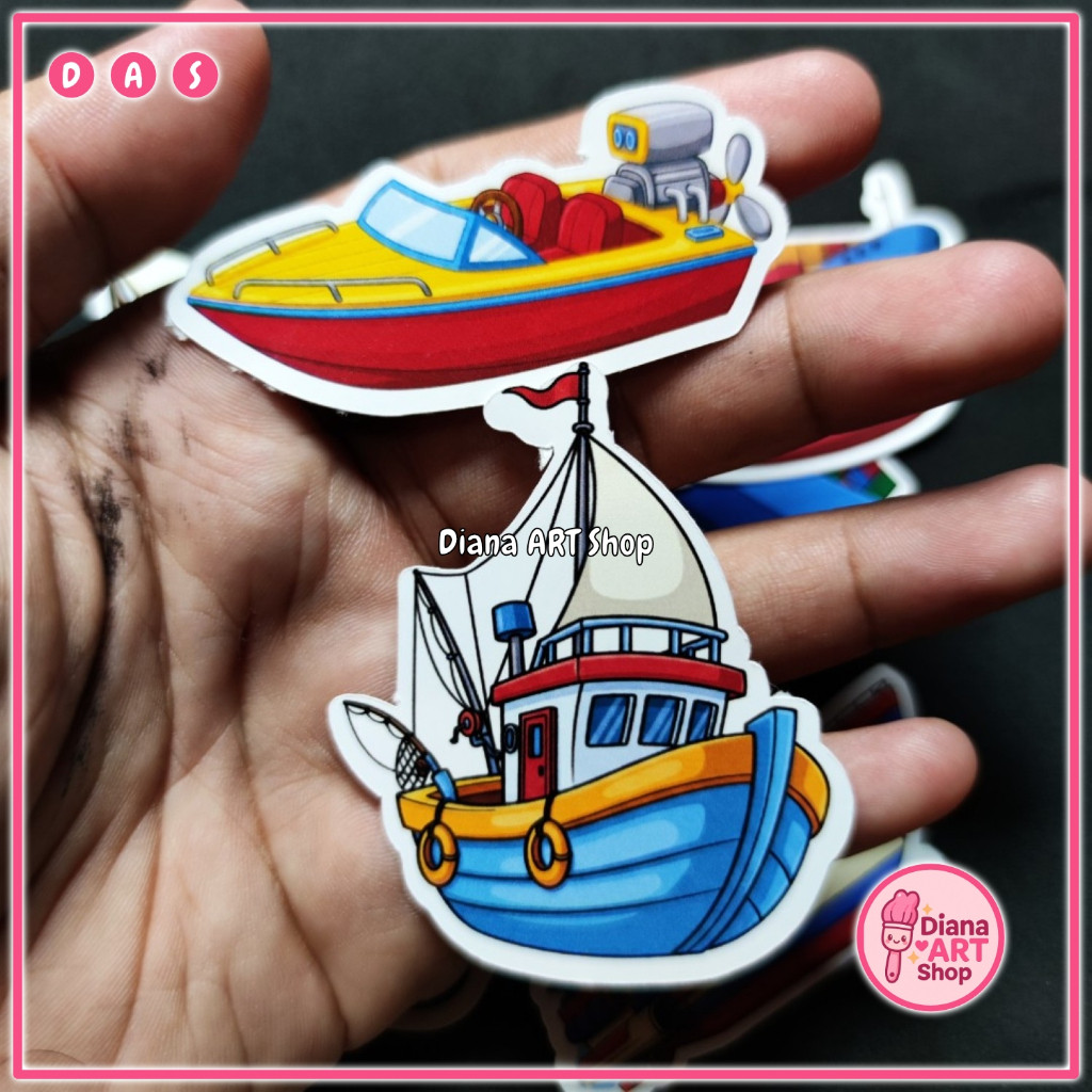 Jual Stiker Kapal Laut Sticker Kertas Glossy Gambar Kapal Laut Isi 15 ...