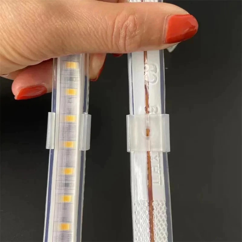 Jual Klem Lampu LED Neon Fex 1 Plastik Isi 100 PCS 220V 12MM Braket LED ...