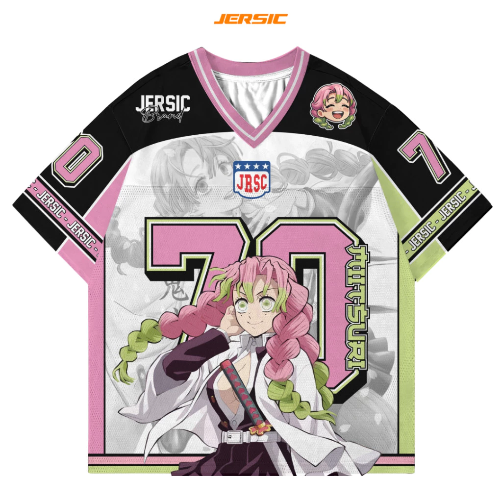 Jersey Anime Kanroji Demon Slayer Kimetsu No Yaiba - Dapatkan Sekarang dan Tampil Keren!